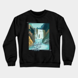 Adventure is my therapy Adventure Explore the world travel lover summer spring Crewneck Sweatshirt